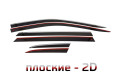 2D Дефлектор окон - SKODA SUPERB 2016-2024г.в. (III, III рестайлинг) - Универсал