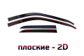 2D Дефлектор окон - MERCEDES-BENZ M-CLASS 2014-2015г.в. (III)