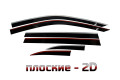 2D Дефлектор окон -  TOYOTA HIGHLANDER 2013-2020г.в. (III, III рестайлинг)