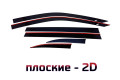 2D Дефлектор окон -  TOYOTA HIGHLANDER 2013-2020г.в. (III, III рестайлинг)