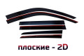 2D Дефлектор окон -  TOYOTA LAND CRUISER PRADO (J120) 2002-2009г.в. (III)