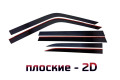 2D Дефлектор окон - TOYOTA LAND CRUISER PRADO (J250) 2023-2025г.в. (V)