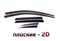 2D Дефлектор окон - AUDI A4 2007-2015г.в. (IV, IV рестайлинг) - Универсал