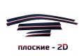2D Дефлектор окон - BMW X3 (G01) 2017-2023г.в. (III, III рестайлинг)
