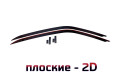 2D Дефлектор окон - DODGE CHALLENGER 2008-2025г.в. (III, III рестайлинг)