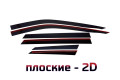 2D Дефлектор окон - FAW BESTUNE T55 2021-2024г.в. (I)