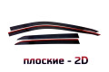 2D Дефлектор окон - FAW BESTUNE T77 2018-2024г.в. (I)