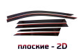 2D Дефлектор окон - FAW BESTUNE T99 2023-2024г.в. (I рестайлинг)