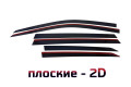 2D Дефлектор окон - HONDA PILOT 2016-2021 г.в. (III, III рестайлинг)