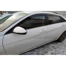 2D Дефлектор окон - HYUNDAI ELANTRA 2020-2024г.в. (VII)