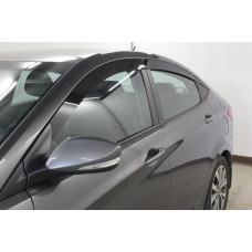 2D Дефлектор окон - HYUNDAI SOLARIS 2010-2017г.в. (I,I рестайлинг) - Седан