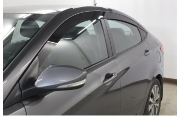 2D Дефлектор окон - HYUNDAI SOLARIS 2010-2017г.в. (I,I рестайлинг) - Седан