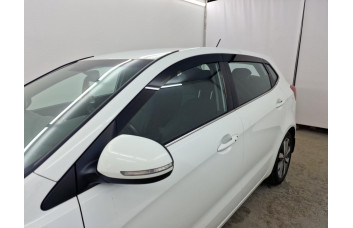 2D Дефлектор окон - KIA RIO 2012-2017г.в. (III, III рестайлинг) - Хэтчбек