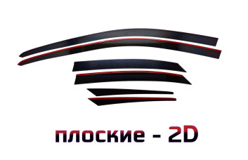 2D Дефлектор окон - LEXUS NX 300h 2017-2021г.в. (I рестайлинг)