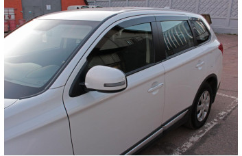 2D Дефлектор окон - MITSUBISHI OUTLANDER 2012-2014г.в. (III, III рестайлинг, III рестайлинг-2, III рестайлинг-3)