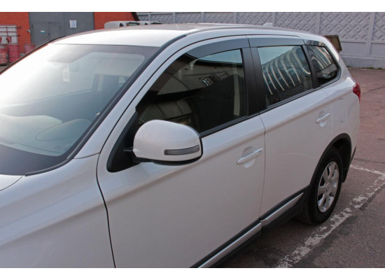 2D Дефлектор окон - MITSUBISHI OUTLANDER 2012-2014г.в. (III, III рестайлинг, III рестайлинг-2, III рестайлинг-3)