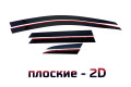 2D Дефлектор окон - RENAULT KAPTUR 2016-2022г.в. (I, I рестайлинг)