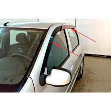 2D Дефлектор окон - RENAULT LOGAN 2004-2016г.в. (I, I рестайлинг)