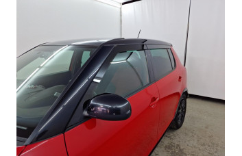 2D Дефлектор окон - SKODA FABIA 2007-2010г.в. (II) - хетчбэк.