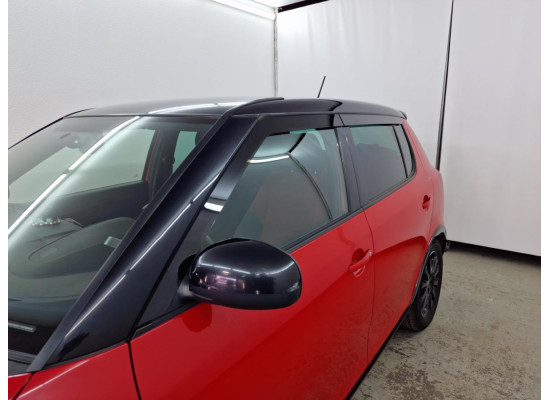 2D Дефлектор окон - SKODA FABIA 2007-2010г.в. (II) - хетчбэк.