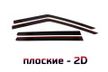 2D Дефлектор окон - SKODA FABIA 2007-2010г.в. (II) - хетчбэк.