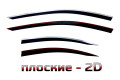 2D Дефлектор окон - VOLVO S80 2006-2016г.в. (II, II рестайлинг, II рестайлинг-2)