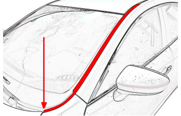 Дефлектор лобового стекла Стандарт - HYUNDAI I30 2012-2015г.в. (II)
