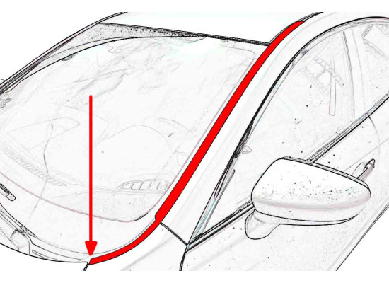 Дефлектор лобового стекла Стандарт - HYUNDAI I30 2012-2015г.в. (II)