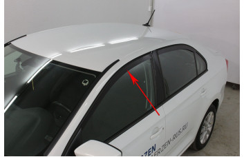 2D Дефлектор окон - VOLKSWAGEN POLO 2020-2024г.в. (VI)
