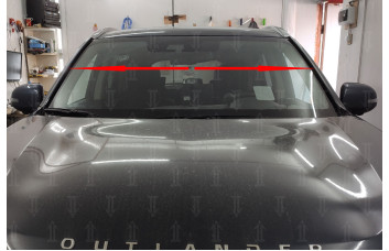 Дефлектор лобового стекла Стандарт - MITSUBISHI OUTLANDER 2012-2024г.в. (III, III рестайлинг-2, III рестайлинг-3)  с рейлингами / без