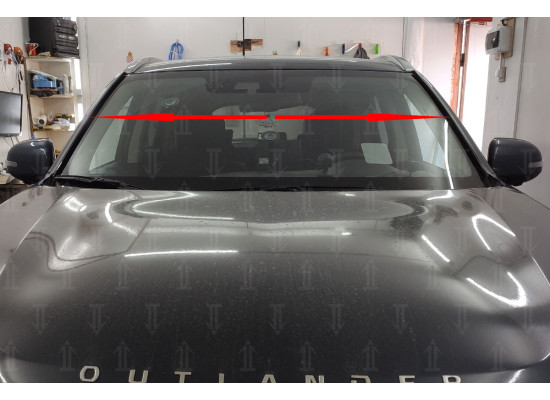 Дефлектор лобового стекла Стандарт - MITSUBISHI OUTLANDER 2012-2024г.в. (III, III рестайлинг-2, III рестайлинг-3)  с рейлингами / без