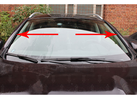 Дефлектор лобового стекла Стандарт - NISSAN QASHQAI (J10) 2006-2013г.в. (I, I рестайлинг) с рейлингами / без