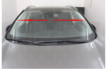 Дефлектор лобового стекла Стандарт - NISSAN QASHQAI (J11) 2013-2024г.в. (II, II рестайлинг) с рейлингами / без
