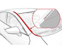 Дефлектор лобового стекла Стандарт - PEUGEOT 207 2006-2013г.в. (I, I рестайлинг)
