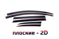 2D Дефлектор окон - AUDI Q7 2005-2015г.в. (I, I  рестайлинг)