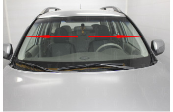 Дефлектор лобового стекла Стандарт - SUBARU FORESTER 2008-2013г.в. (III, III рестайлинг) с рейлингами / без